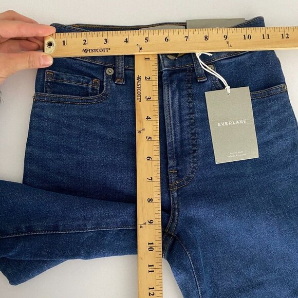 Everlane The High Rise Skinny Jeans Womens 23T 23 Tall Blue Medium Wash Stretch - Picture 9 of 11